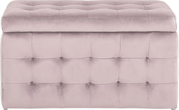 MICHIGAN - Ottomaan - Roze - Fluweel