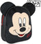 Mickey Mouse Disney Kinderrugzak Pluche Met Oortjes 28x23x9 cm - Zwart, Rood