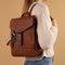 Micmacbags Friendship Rugzak - 100% Leder - Rugtas - Ook te dragen als Schoudertas - Bruin - 100% Leer