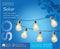 Micro LED solar strengverlichting lamp 350cm -10 lampjes - Tuinverlichting op zonneenergie