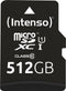 Micro SD Memory Card with Adaptor INTENSO 3423493 512 GB 45 MB/s