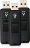Micro SD Memory Card with Adaptor V7 VF24GAR-3PK-3E Black