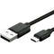 Micro-USB quick charging cable 1 meter black, micro-USB sync & charging cable