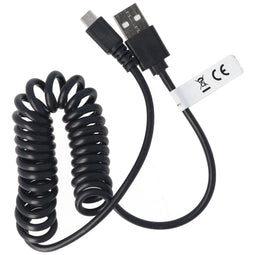 micro-USB spiral connection cable USB-A male to micro-USB male