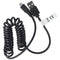 micro-USB spiral connection cable USB-A male to micro-USB male