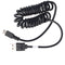 micro-USB spiral connection cable USB-A male to micro-USB male