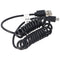 micro-USB spiral connection cable USB-A male to micro-USB male