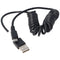 micro-USB spiral connection cable USB-A male to micro-USB male