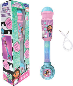 Microfoon Gabby en het Magische Huis met lichtbuis, luidspreker (aux-ingang), melodieën en geluidseffecten