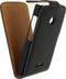 Microsoft Lumia 435 Hoesje - Xccess - Serie - Kunstlederen Flipcase - Zwart - Hoesje Geschikt Voor Microsoft Lumia 435