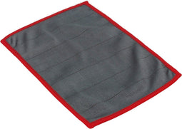 Microvezeldoek Carbon 15 X 20 CM 5 stuks grijs met rode rand
