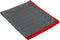 Microvezeldoek Carbon 40 X 50 CM 5 stuks grijs met rode rand