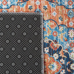 MIDALAM - Loper - Blauw - 80 x 300 cm - Polyester