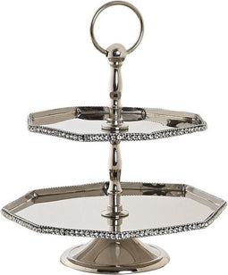 Middenstuk DKD Home Decor 23 x 23 x 22 cm Zilverkleurig