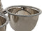Middenstuk DKD Home Decor 24 x 24 x 18 cm Zilverkleurig Verchroomd