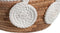 Middenstuk DKD Home Decor 30 x 30 x 14 cm Natuurlijk Wit Boho
