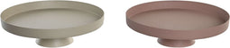 Middenstuk DKD Home Decor Beige Roze 31 x 31 x 9 cm Stads (2 Stuks)