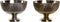 Middenstuk DKD Home Decor Gouden Zilverkleurig Modern 25 x 25 x 18 cm (2 Stuks)