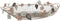 Middenstuk DKD Home Decor Metaal (56 x 36 x 12,7 cm)