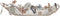 Middenstuk DKD Home Decor Metaal (56 x 36 x 12,7 cm)