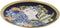 Middenstuk DKD Home Decor Porselein (42 x 42 x 4 cm)