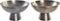 Middenstuk DKD Home Decor Ziverachtig Gouden Aluminium (2 Stuks) (30 x 30 x 17 cm)