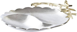 Middenstuk DKD Home Decor Ziverachtig Gouden Aluminium Vogels (43 x 39 x 11 cm)
