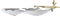 Middenstuk DKD Home Decor Ziverachtig Gouden Aluminium Vogels (43 x 39 x 11 cm)