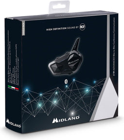 Midland BTR1 Advanced Single Bluetooth Communicatiesysteem - Maat - Bluetooth Intercom