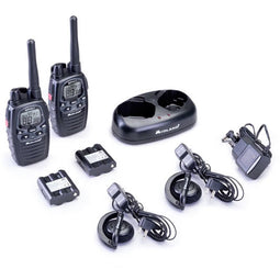 Midland G7 Pro 2x set, PMR446 charger, MA24-L headsets C1090.18 PMR-portofoon Set van 2 stuks