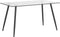 MIDLAND - Eettafel - Zwart - 80 x 140 cm - Veiligheidsglas