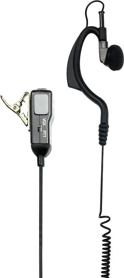 Midland MA21-SX Monauraal oorhaak Zwart, Grijs