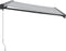 vidaXL - Luifel - uittrekbaar - 3x2,5 - m - stof - en - aluminium - antraciet - en - wit