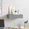 vidaXL - Wandschap - met lade 40x23,5x10 cm MDF grijs