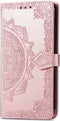 iMoshion Hoesje Geschikt voor OnePlus Nord CE 2 5G Hoesje Met Pasjeshouder - iMoshion Mandala Bookcase - Rosé Goud