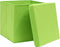 vidaXL - Opbergboxen - met - deksel - 10 - st - 28x28x28 - cm - groen