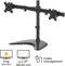 Fellowes 8043701 - Seasa™ dubbele vrijstaande monitor arm - geschikt voor 2 schermen 13-32 inch tot 8kg elk