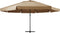 vidaXL - Parasol - met - aluminium - paal - 600 - cm - taupe