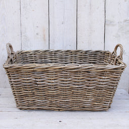 Migo Styling - Opbergmand - Fietsmand - Met hengsels - Riet - Rotan - Strijkmand - 60 x 40 x 30 cm