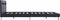 vidaXL - Bedframe - met - LED - kunstleer - zwart - 140x200 - cm