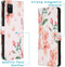 iMoshion Hoesje Geschikt voor Samsung Galaxy A12 Hoesje Met Pasjeshouder - iMoshion Design Softcase Bookcase - Meerkleurig / Blossom Watercolor