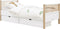 Bopita Mika bed 90x200 - Wit/Eiken