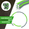 Tunturi Fitness Hoelahoep - Fitness hoelahoep - 1,8 kg - Groen/Grijs