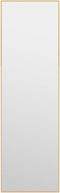 vidaXL - Deurspiegel - 30x100 - cm - glas - en - aluminium - goudkleurig