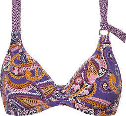 Cyell PRETTY PAISLEY - Bikinitop Halter met Beugel - Niet voorgevormd - Paars