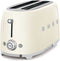 Smeg TSF02CREU - Broodrooster - 2 brede sleuven - Crème