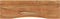 vidaXL - Bureaublad - rechthoekig - 140x50x2,5 - cm - massief - acaciahout