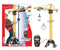 Dickie Toys - Giant Constructie Kraan 120 cm - Afstandsbediening 350° draaiend - Geel zwart