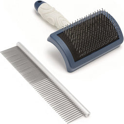 Mikki Doodle Grooming Kit - Hondenvachtborstel - Blauw Grijs