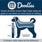 Mikki Doodle Slicker - Hondenvachtborstel - Blauw Grijs